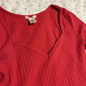 Sweetheart neck longsleeve